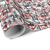 Rot überall geschenkpapier (Rolleneckpunkt)