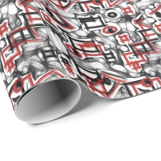 Rot überall geschenkpapier (Rolleneckpunkt)