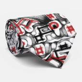 Rot überall krawatte (Gerollt)