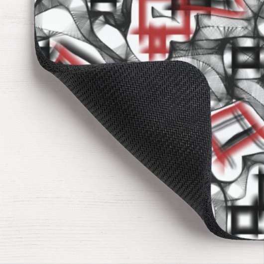 Rot überall mousepad (Ecke)