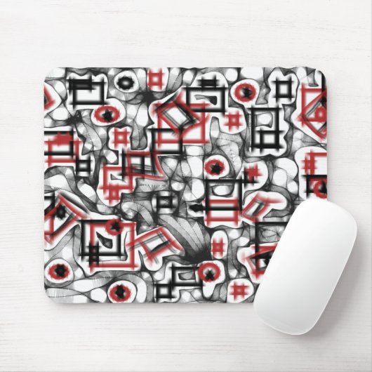 Rot überall mousepad (Mit Mouse)