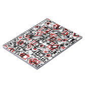 Rot überall notizblock (Linke Seite)