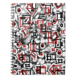 Rot überall notizblock