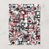 Rot überall postkarte (Vorderseite)