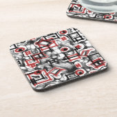 Rot überall untersetzer (Linke Seite)