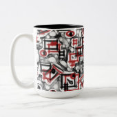 Rot überall zweifarbige tasse (Links)