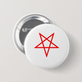 Rot umgekehrter Pentagram Button (Vorne & Hinten)