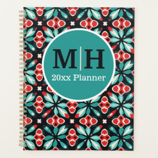 Rot und Aquamarin italienisch Planer