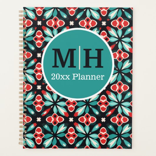 Rot und Aquamarin italienisch Planer (Vorderseite)