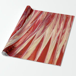 Rot und Beige Geschenkpapier