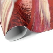 Rot und Beige Geschenkpapier (Rolleneckpunkt)