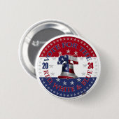 Rot und Blau 2024 - Abstimmung für die Rot-Weiß-Bl Button (Vorne & Hinten)