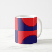 Rot und Blau (8066) Tasse, Becher Kaffeetasse (VorderseiteRechts)