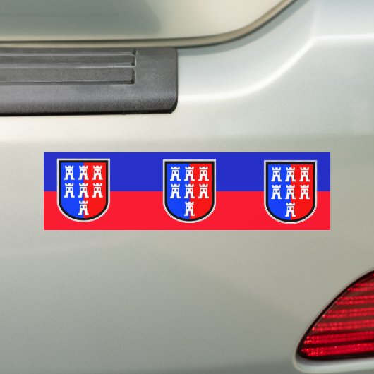 Rot und Blau Autoaufkleber (Auf Auto)
