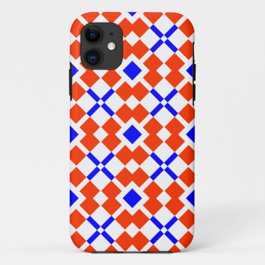Rot und Blau, das sächsische Case-Mate iPhone Hülle (Rückseite)