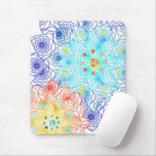 Rot und Blau farbig Mousepad