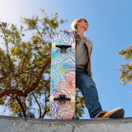 Rot und Blau farbig Skateboard (Außenbereich 1)