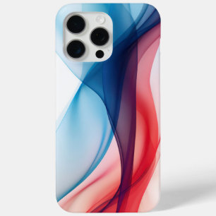 Rot und blau fließende transparente Formen Case-Mate iPhone Hülle