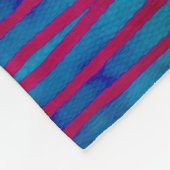 Rot und Blau Geometric Fleecedecke (Ecke)