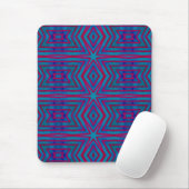 Rot und Blau Geometric Mousepad (Mit Mouse)