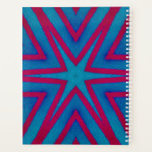 Rot und Blau Geometric Planer (Rückseite)