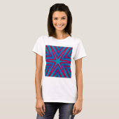 Rot und Blau Geometric T-Shirt (Vorne ganz)