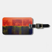 Rot und Blau Gepäckanhänger (Vorderseite horizontal)