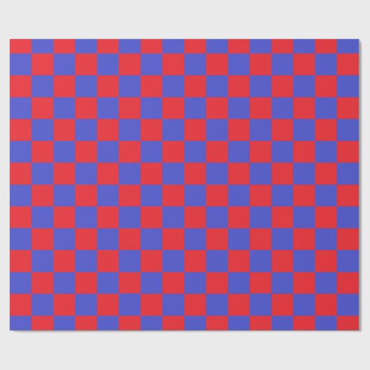 Rot und Blau Geschenkpapier (Flach)