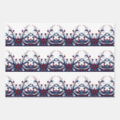 Rot und Blau Geschenkpapier Set (Vorderseite 2)