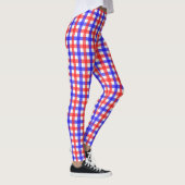 Rot und Blau Gingham Leggings (Rechts)