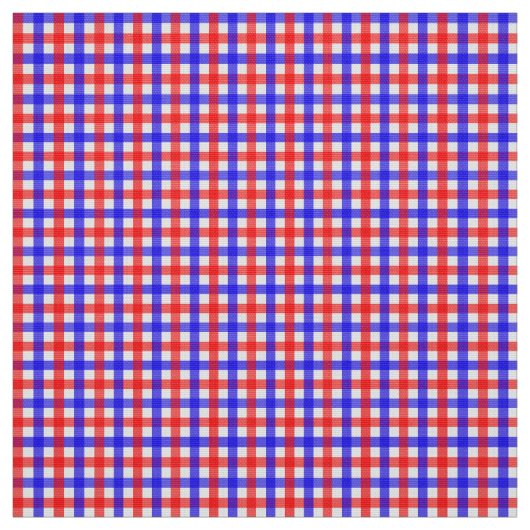 Rot und Blau Gingham Stoff (Muster)
