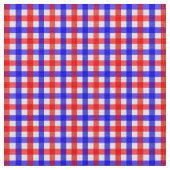 Rot und Blau Gingham Stoff (Nahaufnahme)