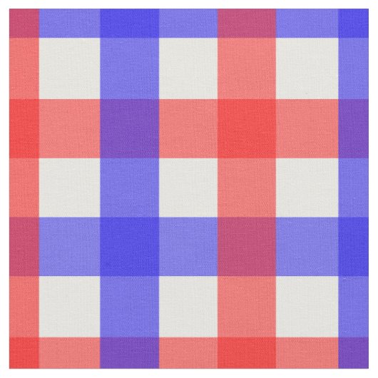 Rot und Blau Gingham Stoff (Nahaufnahme)