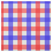 Rot und Blau Gingham Stoff (Muster)