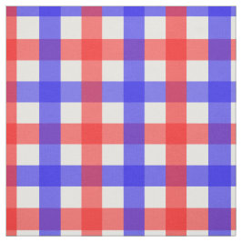 Rot und Blau Gingham Stoff