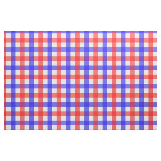 Rot und Blau Gingham Stoff (Fat Quarter (45,7 x 55,9 cm))