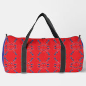 Rot und Blau groß Duffle Bag (Vorderseite)