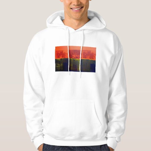 Rot und Blau Hoodie (Vorderseite)