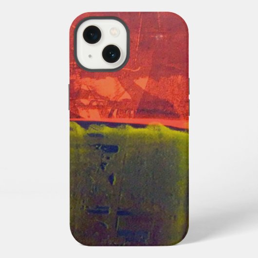 Rot und Blau iPhone Hülle (Rückseite)