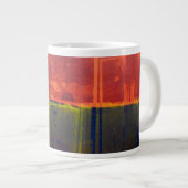 Rot und Blau Jumbo-Tasse (Vorderseite Rechts)