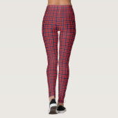 Rot und Blau Kariert Leggings (Rückseite)