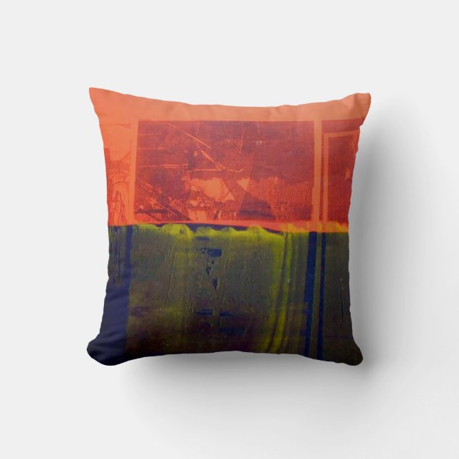 Rot und Blau Kissen (Vorderseite)