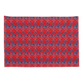 Rot und Blau Kissenbezug (Rückseite-Rechts)