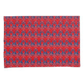 Rot und Blau Kissenbezug (Vorderseite-Rechts)