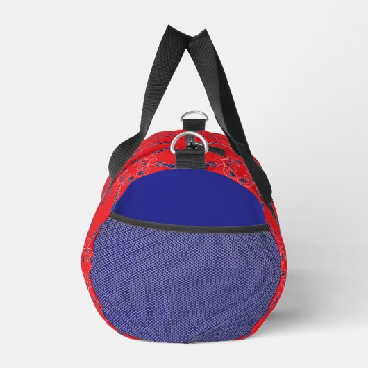 Rot und Blau klein Duffle Bag (Rechts)