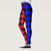 Rot und Blau Legging Leggings (Links)