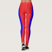 Rot und Blau Leggings (Rückseite)