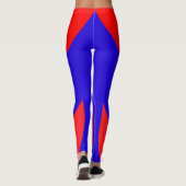 Rot und Blau Leggings (Rückseite)