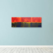 Rot und Blau Leinwanddruck (Insitu (Holzboden))