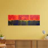 Rot und Blau Leinwanddruck (Insitu (Wohnzimmer))